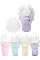 Soft Ice Cream Cone Portable Handheld Electric Fan