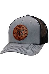 Route 66 Patch Twill Cotton Poly Blend Trucker Hat