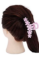 Daisy Floral Matte Pastel Colored Plastic Clip Y2K Fashion Hair Claw