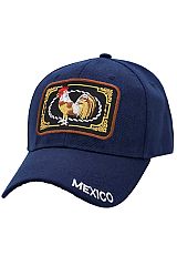 Rooster El Gallo Embroidered Acrylic Baseball Cap